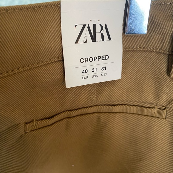 NWT Zara Cropped Chinos - Picture 2 of 4